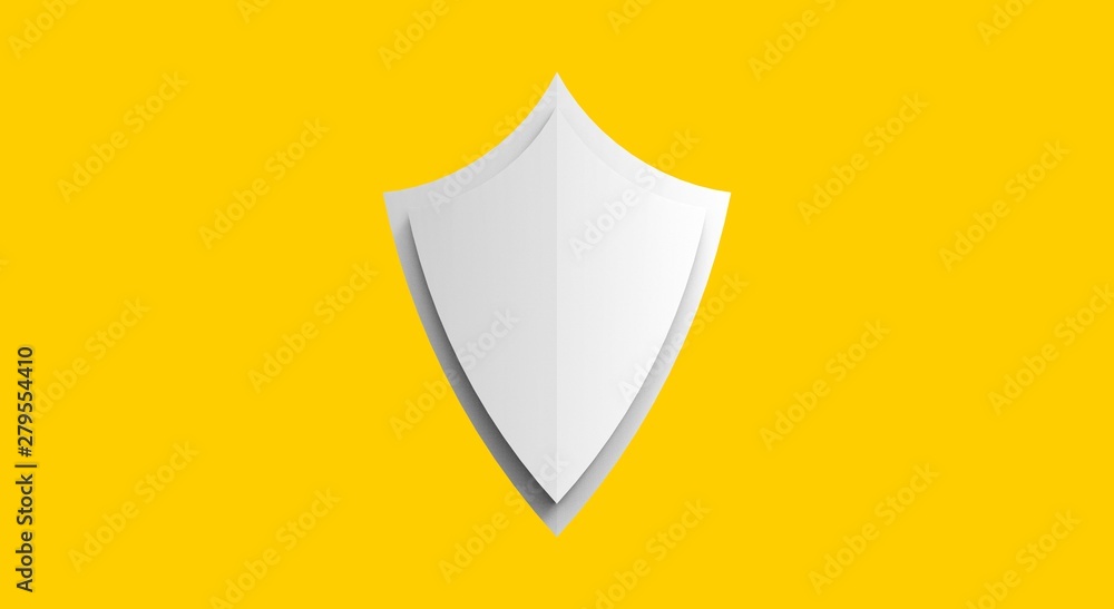 Shield For Safe 3D Rendering Object Shield For Safe 3D Rendering Object