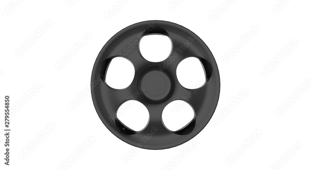 Metal Wheel Disk 3D Rendering