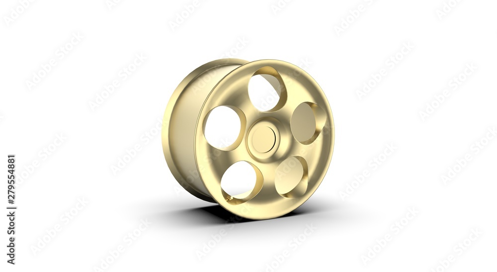 Metal Wheel Disk 3D Rendering Metal Wheel Disk 3D Rendering