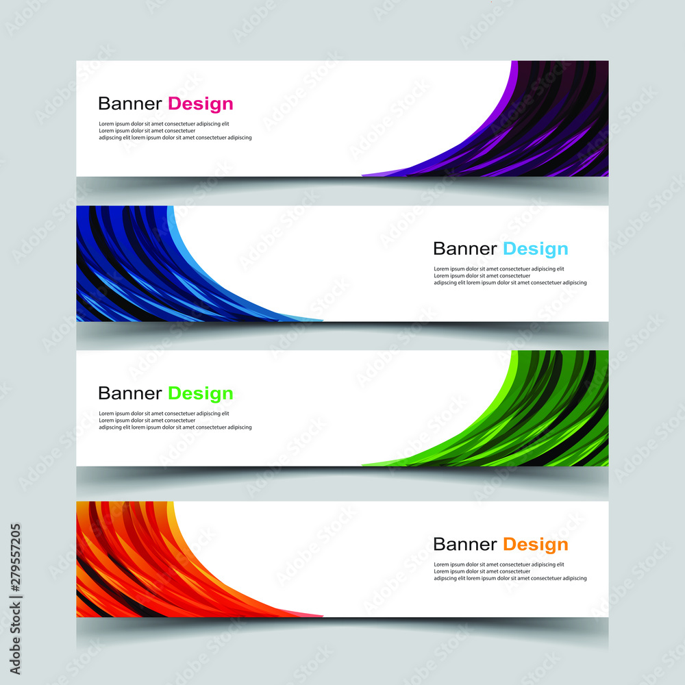 Fototapeta premium Vector Abstract design banner web template