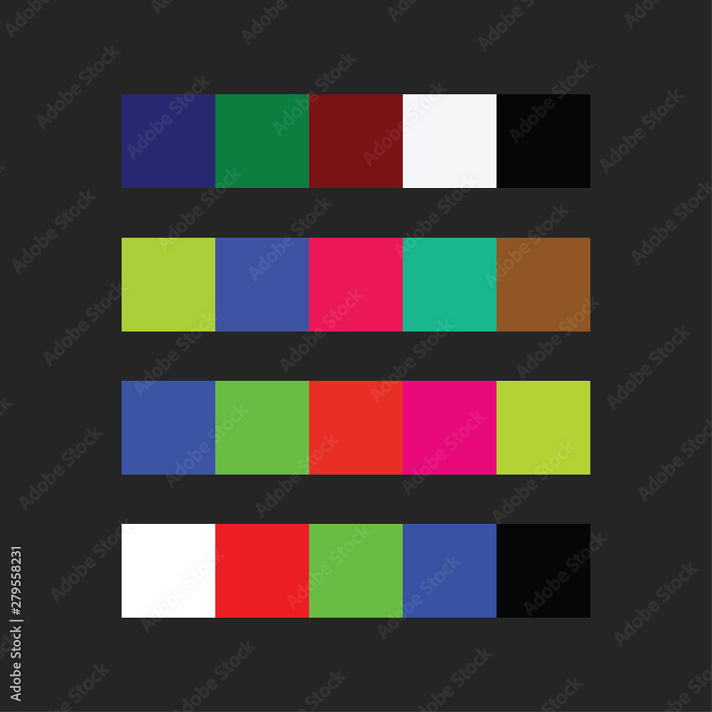 colour palette vector illustration