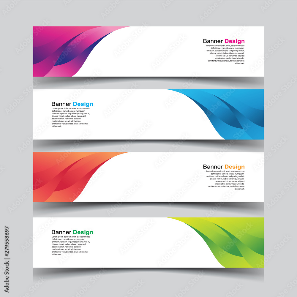 Vector Abstract design banner web template