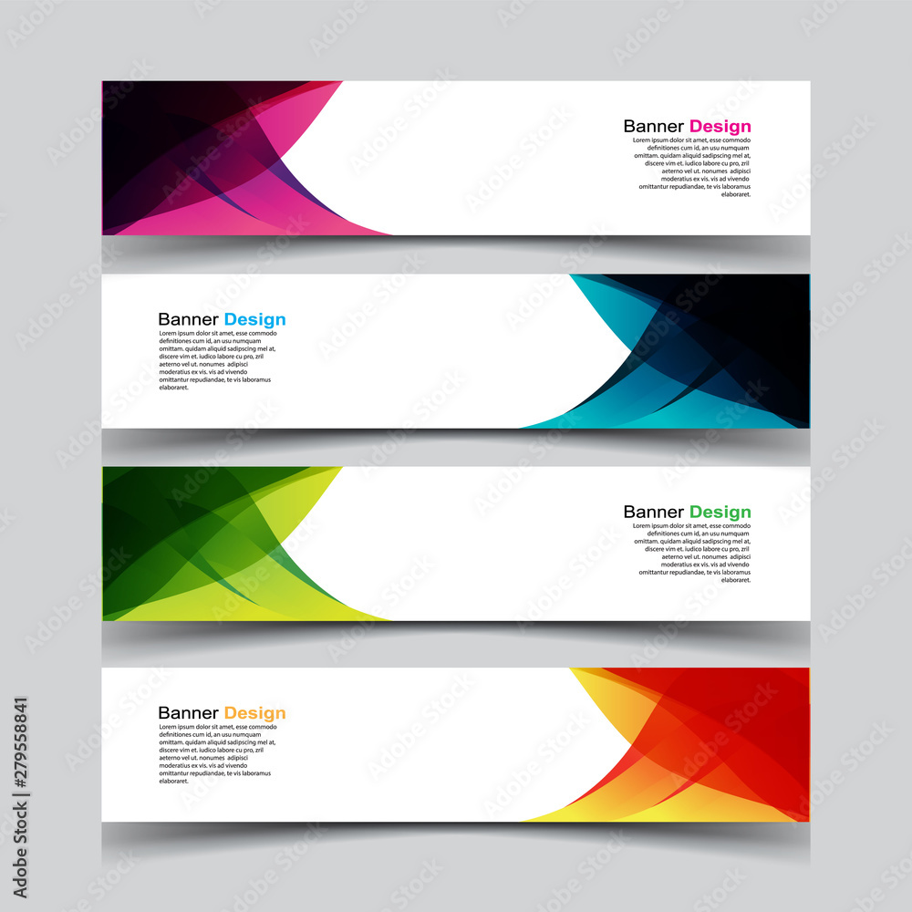 Fototapeta premium Vector Abstract design banner web template