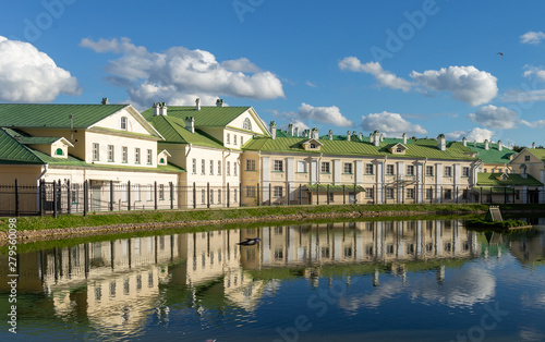 Lake in the old Russian city, Sergiev Posad, Russia