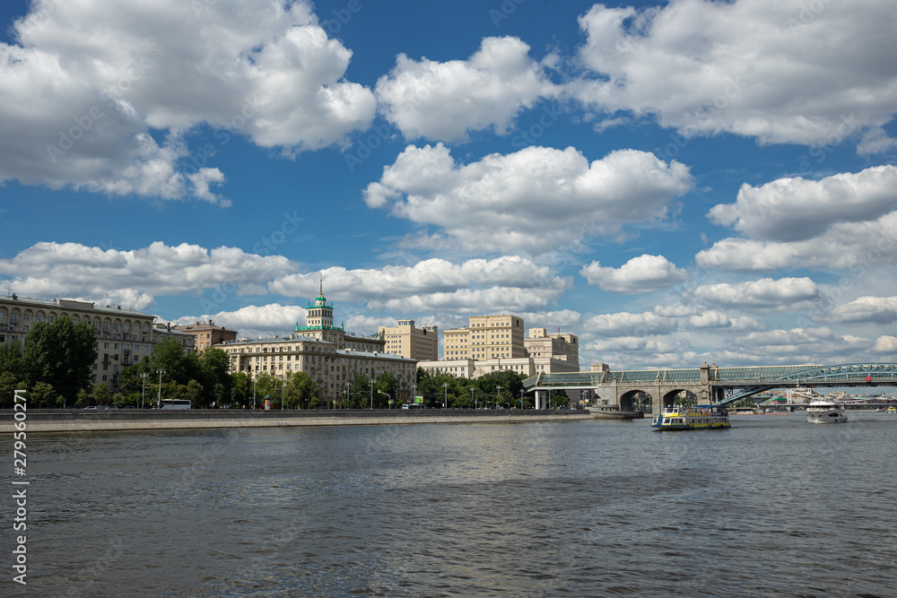Embankment in the historical center of Moscow Embankment in the historical center of Moscow