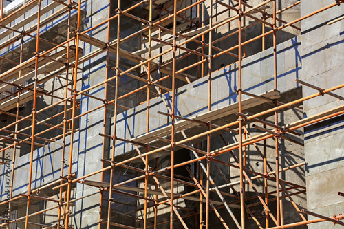 Steel scaffolding for construction site © zhang yongxin