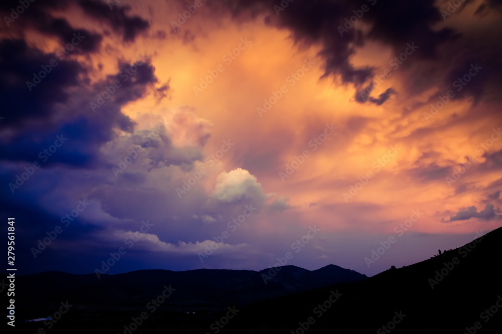 dark stormy sky - summer storm
