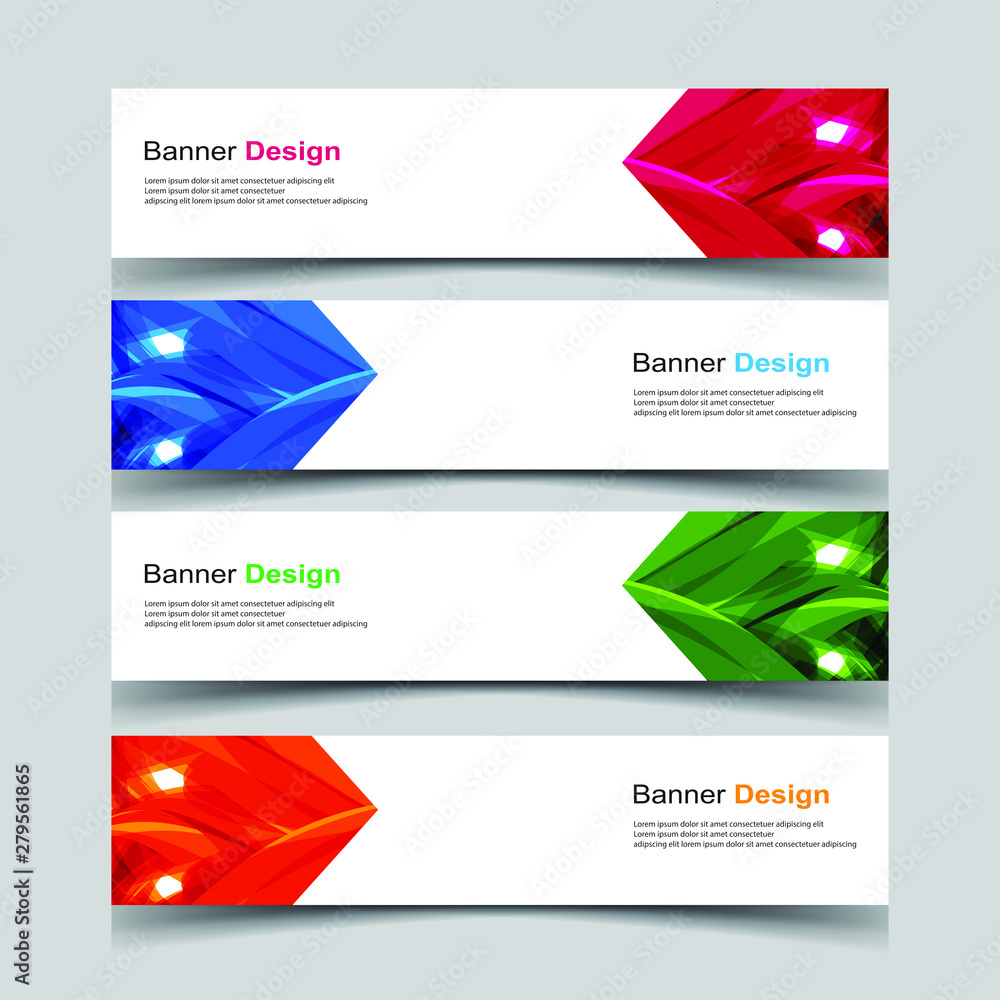 Fototapeta premium Vector Abstract design banner web template