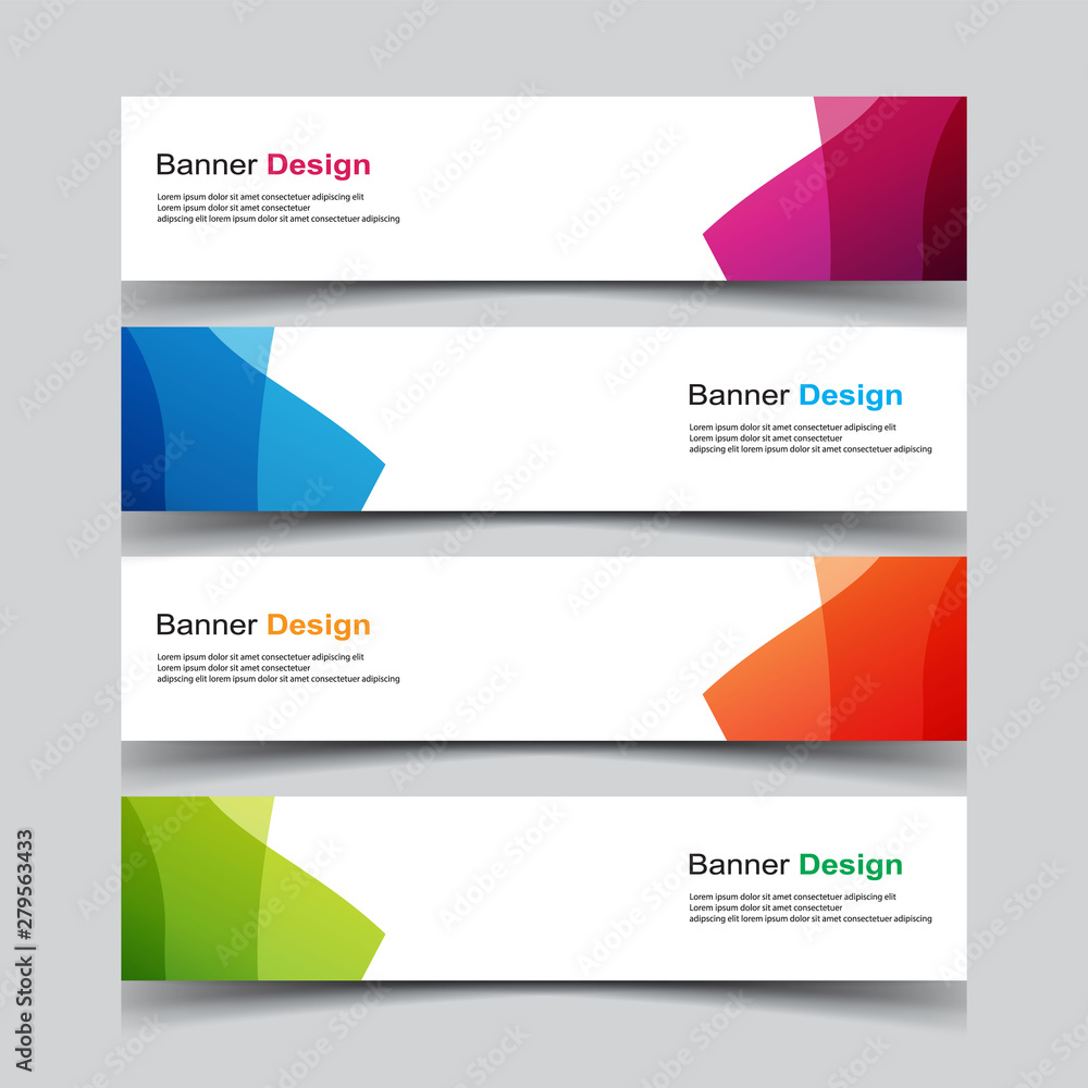 Fototapeta premium Vector Abstract design banner web template