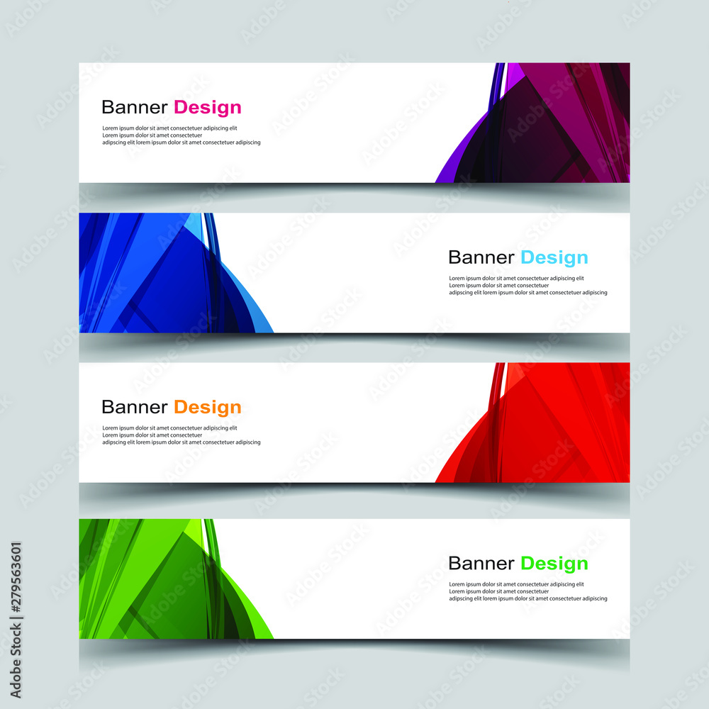 Fototapeta premium Vector Abstract design banner web template