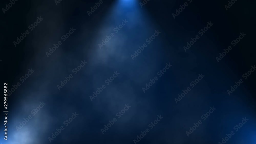 Smoke on dark background. Smoke curling over a luminous flashlight. Beautiful smoke intro for logo.