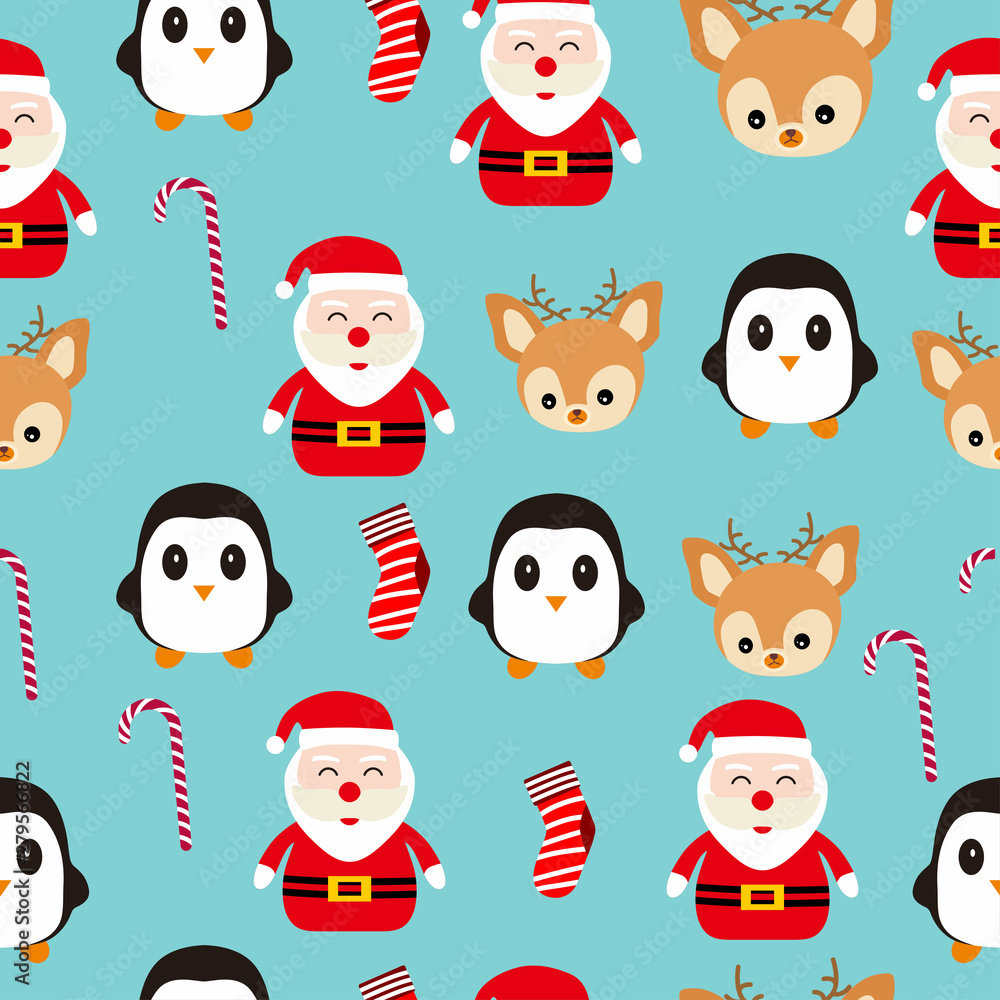 New Year's Santa Claus dolls are cheerful New Year's Santa Claus dolls are cheerful