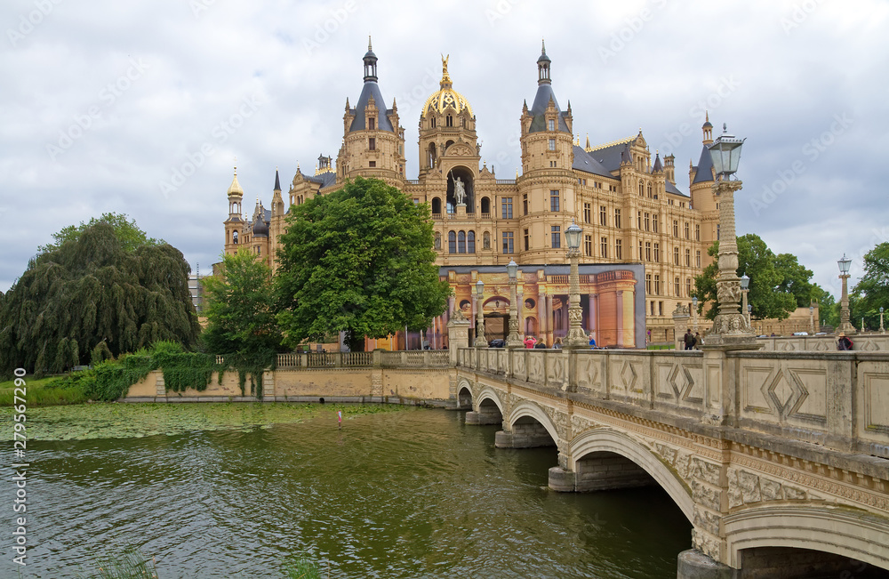 Fototapeta premium Schweriner Schloss, Mecklenburg-Vorpormmern