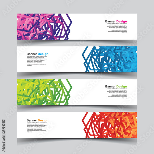 Vector Abstract design banner web template