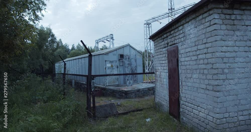 Power station in forest Power station in forest