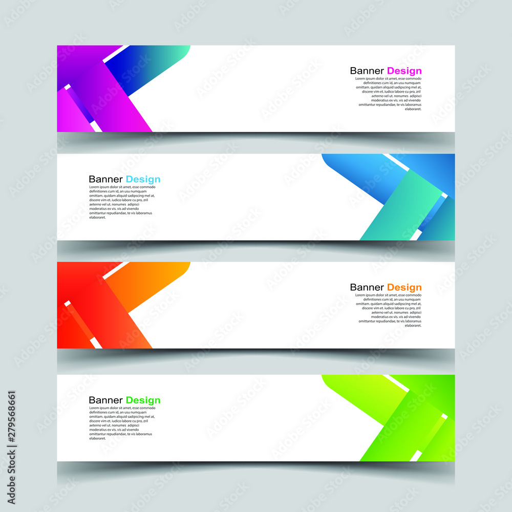 Fototapeta premium Vector Abstract design banner web template