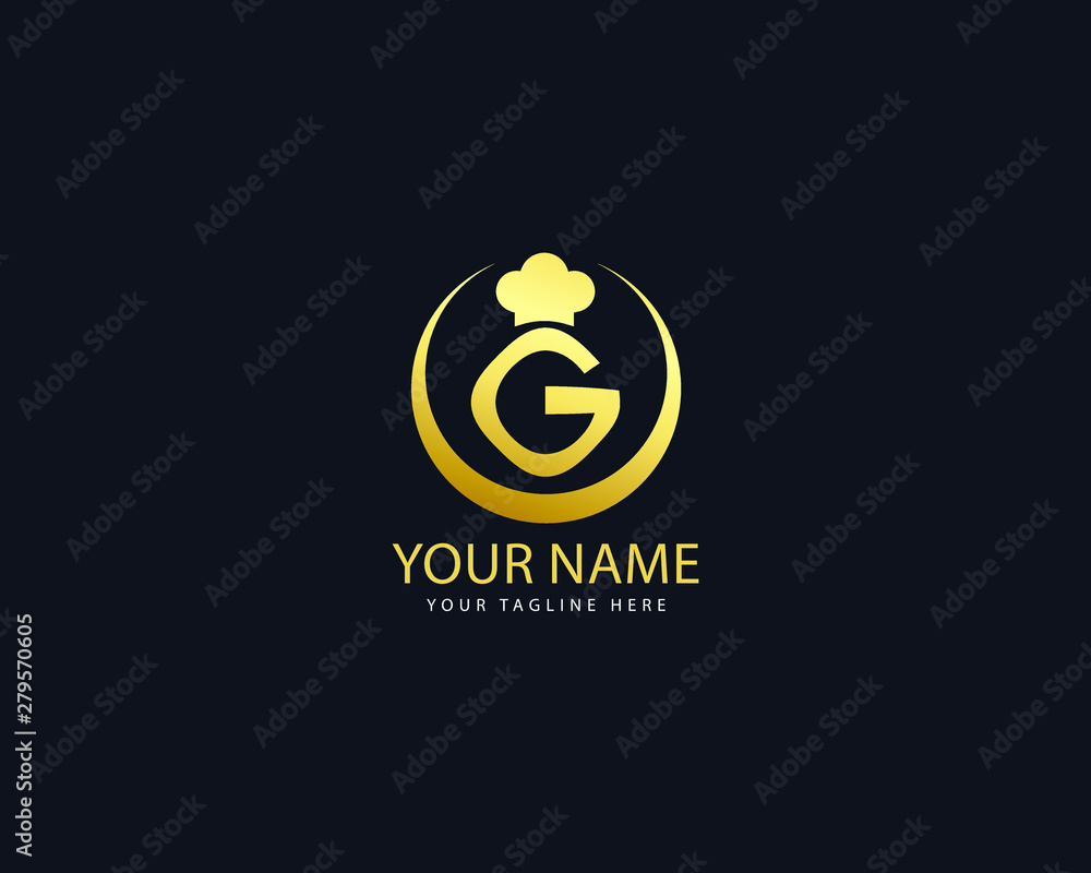 Initial Letter G Modern and professional Restaurant Logo Template, cooking, chef Vector logo and icon Initial Letter G Modern and professional Restaurant Logo Template, cooking, chef Vector logo and icon