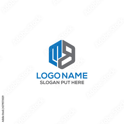 MB Letter logo design template