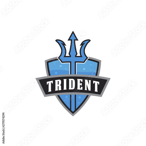 trident weapon logo icon vector template