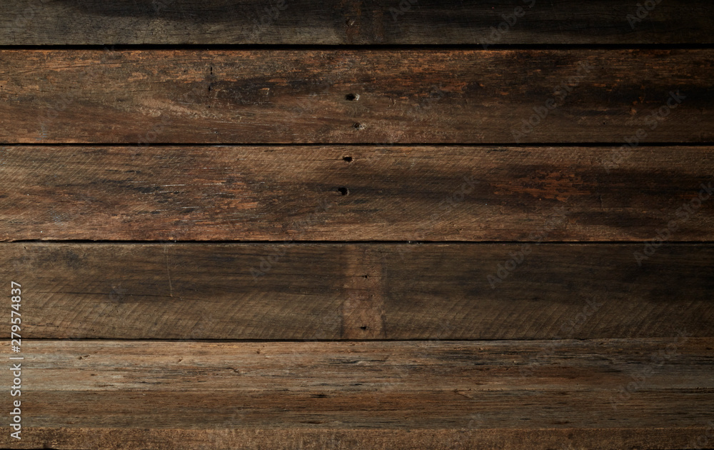 Wooden wall and wooden table Wooden wall and wooden table