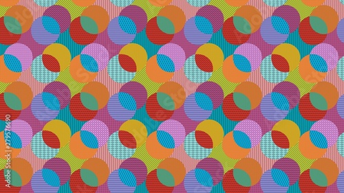 seamless pattern with colorful circles