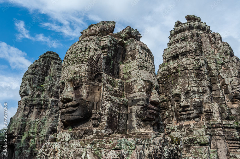 Bayon Temple Towers with Faces