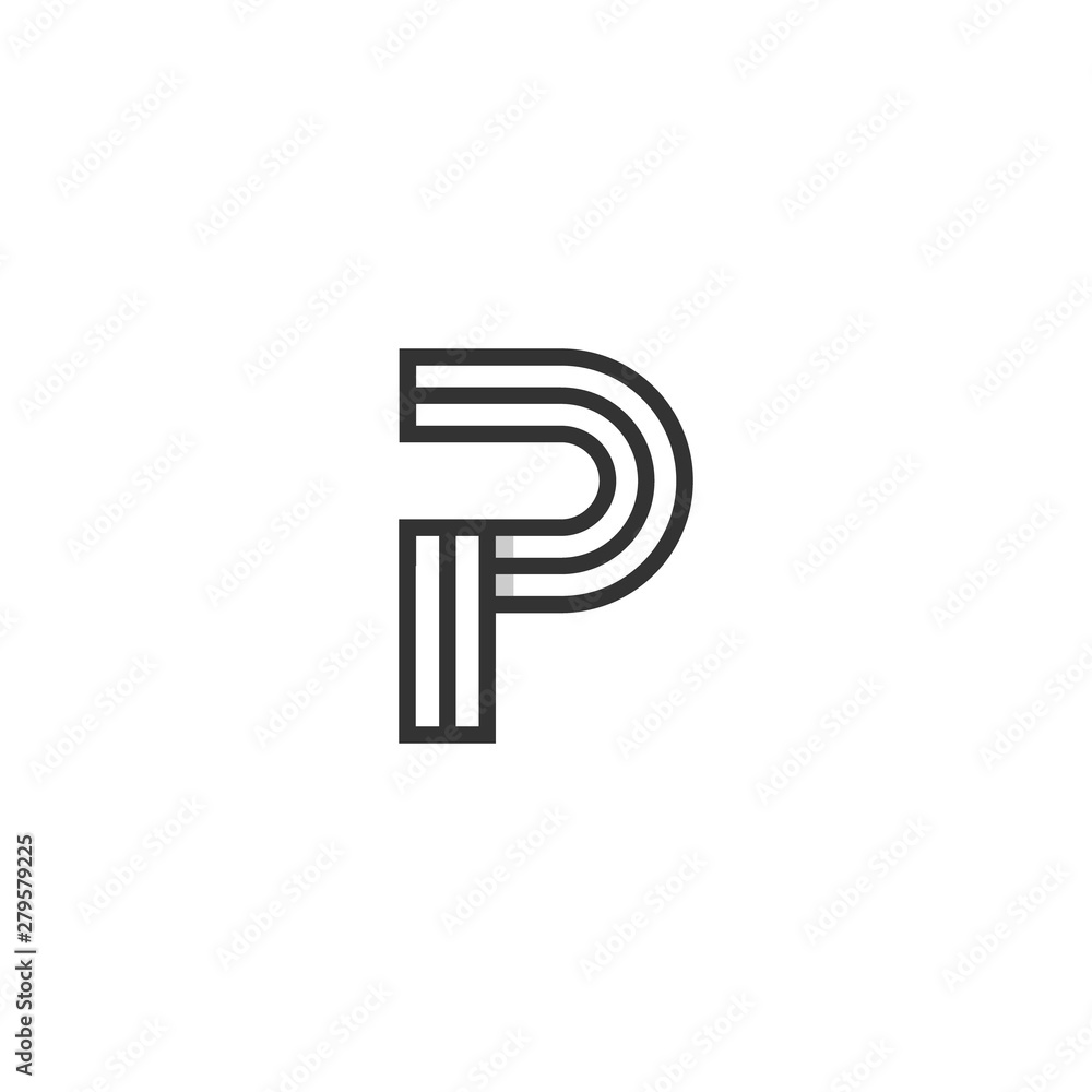 Initial P Logo Design Inspiration, Vector illustration Initial P Logo Design Inspiration, Vector illustration