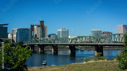 Downtown Portland, Oregon City Bridge View photo