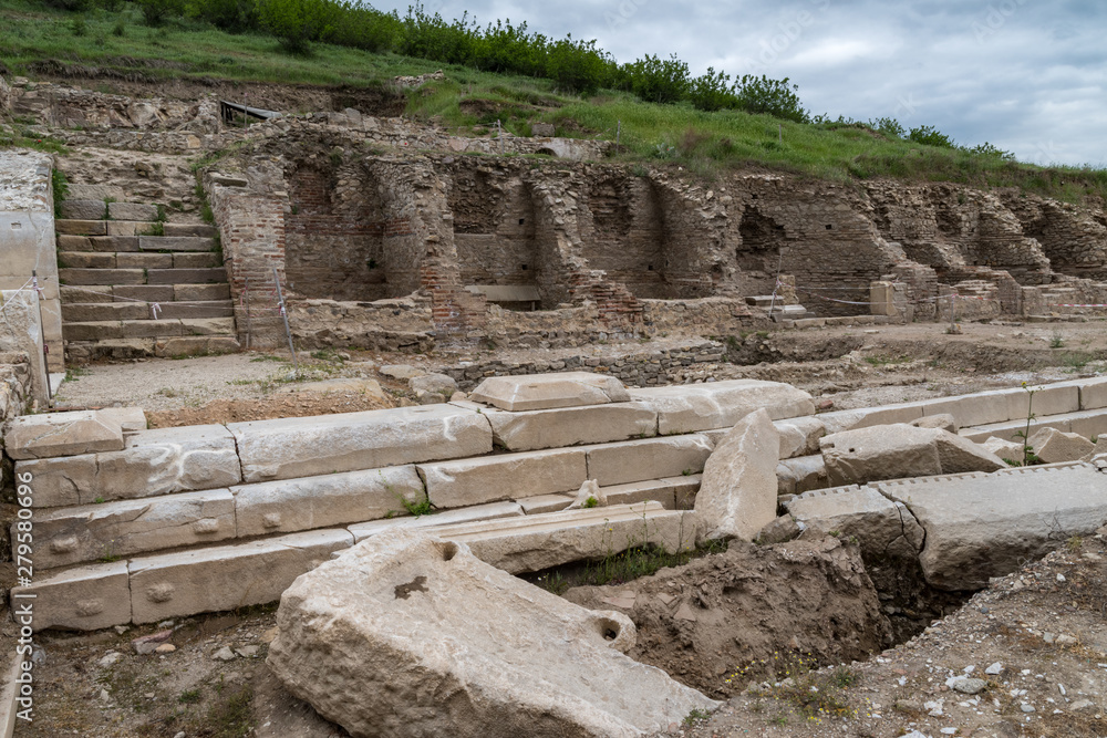 Heraclea Sintica - Ruins of ancient Greek polis, located near town of Petrich, Bulgaria