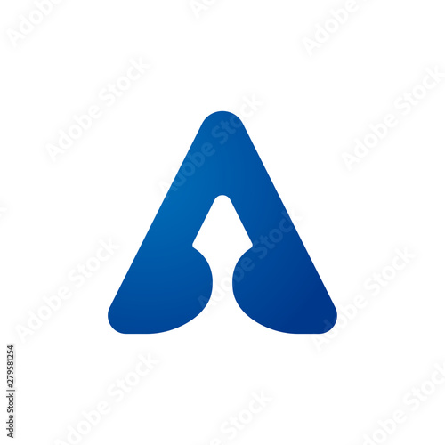 Triangle Arrow UP logo design.