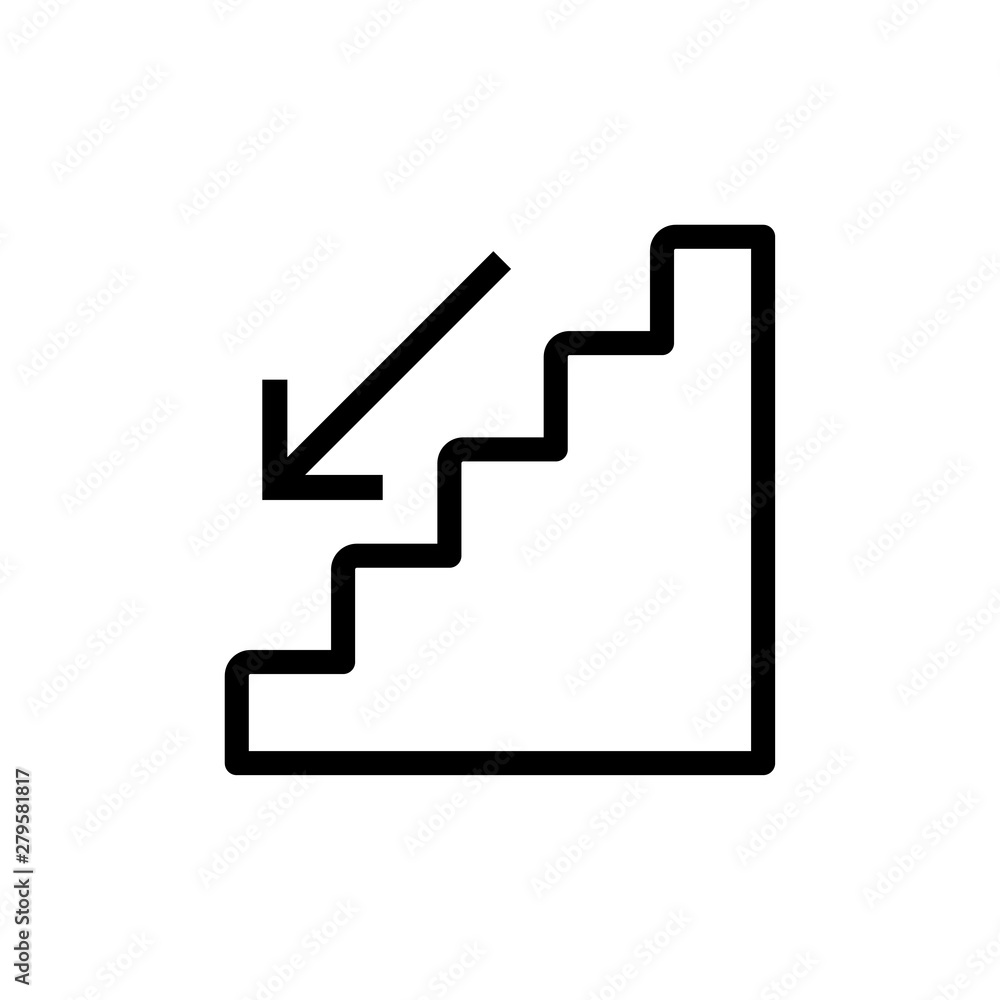icon, stairs, vector, stair, symbol, step, staircase, sign, stairway, web, down, illustration icon, stairs, vector, stair, symbol, step, staircase, sign, stairway, web, down, illustration
