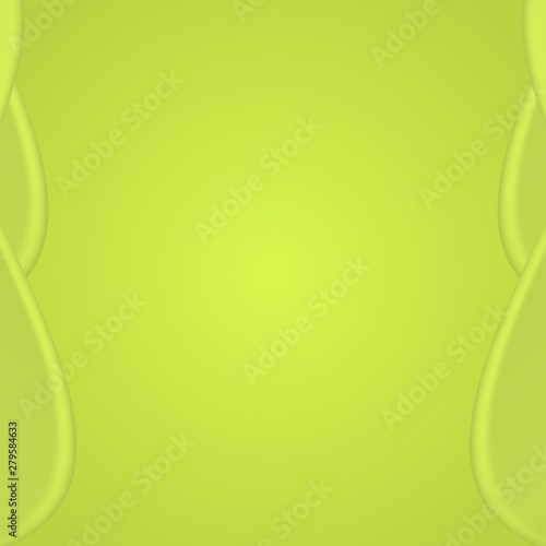 Smooth green borders on a green background. Abstract background of light green color.