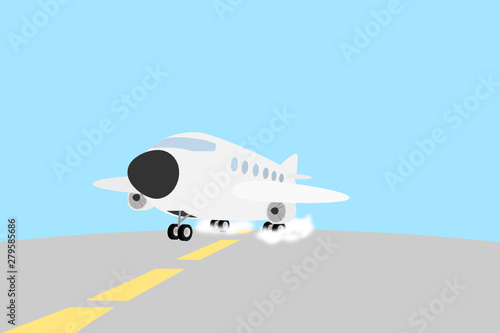 Flugzeug Landung