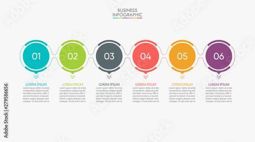 Business data visualization. timeline infographic icons designed for abstract background template milestone element modern diagram process technology digital marketing data presentation chart Vector