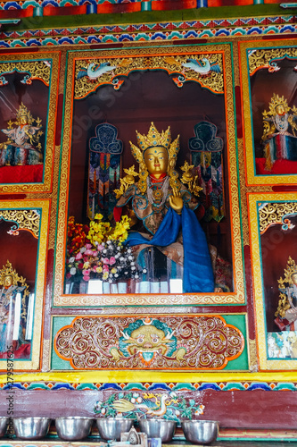 Paintings in buddhist monastery, Ladakh, India, Tibet