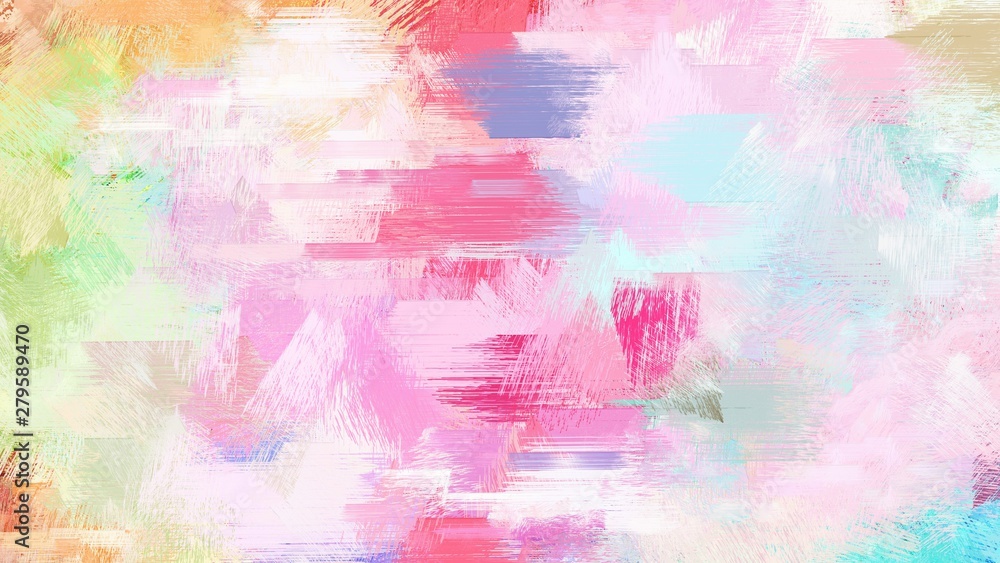 abstract brush painting for use as background, texture or design element. mixed colours of misty rose, pastel magenta and pale violet red