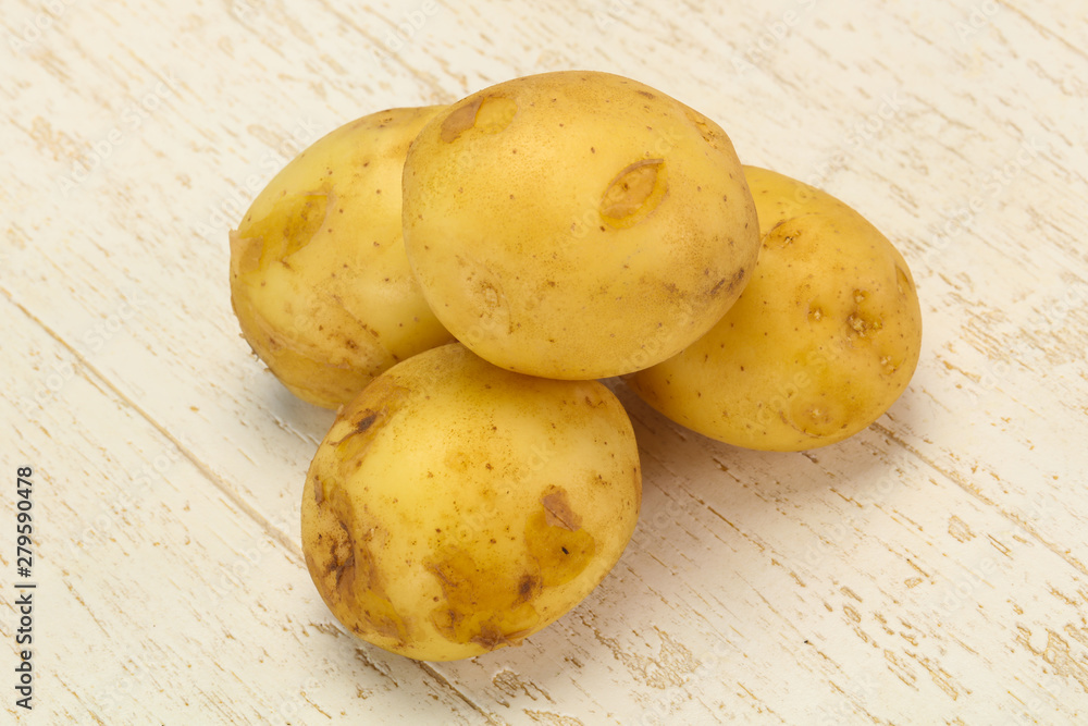 Young small seasonal potato heap Young small seasonal potato heap