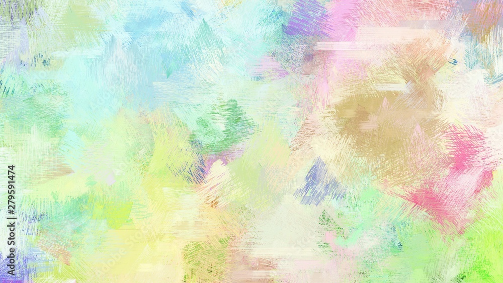 brush painted background with tea green, tan and pastel blue color