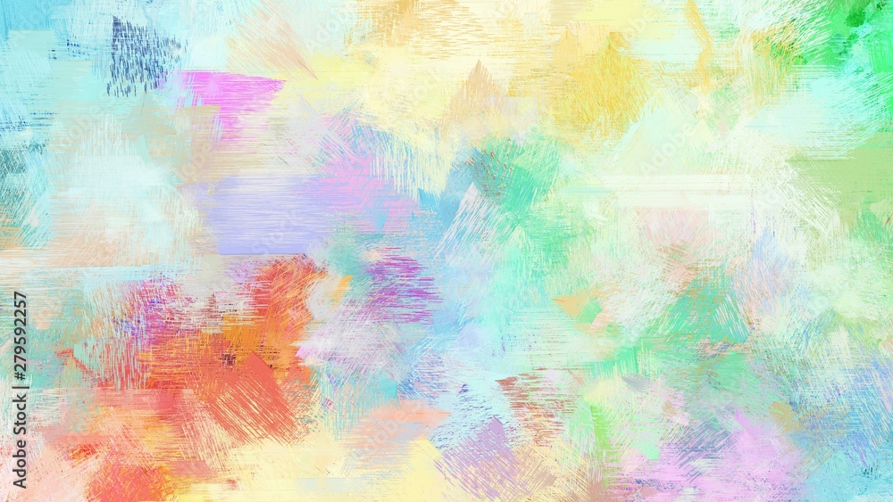 brush painting with mixed colours of light gray, medium aqua marine and sky blue. abstract grunge art for use as background, texture or design element