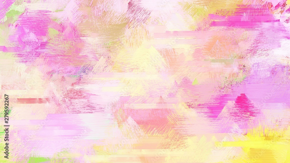 artistic illustration painting with pastel pink, neon fuchsia and khaki colors. use it as creative background or texture