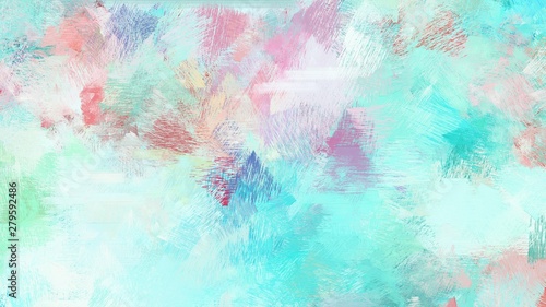 light gray  powder blue and medium turquoise color brushed painting. use it as background or texture