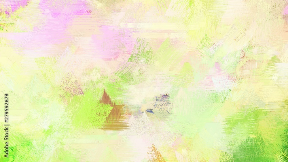 artistic illustration painting with blanched almond, yellow green and khaki colors. use it as creative background or texture