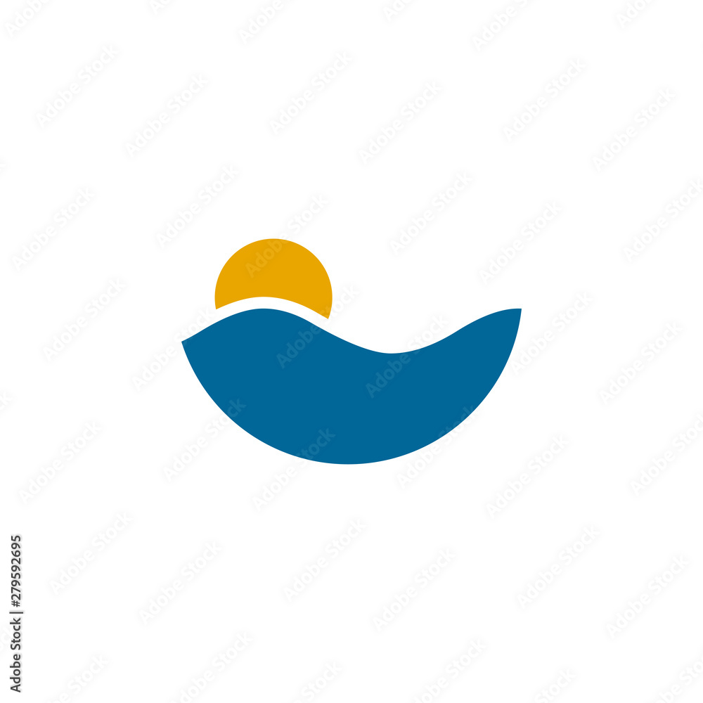 Wave icon logo design vector template Wave icon logo design vector template