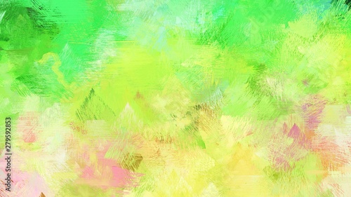artistic illustration painting with khaki, lime green and antique white colors. use it as creative background or texture