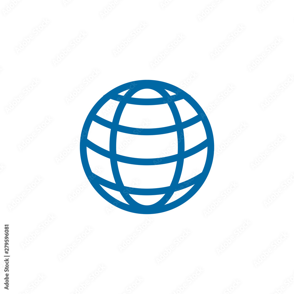 Globe icon logo design vector template Globe icon logo design vector template