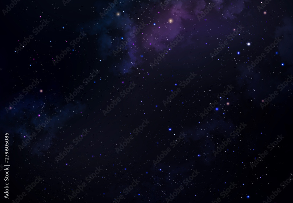 Fototapeta premium beautiful background of the night sky with stars