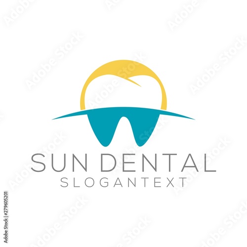  dental logo concept vector