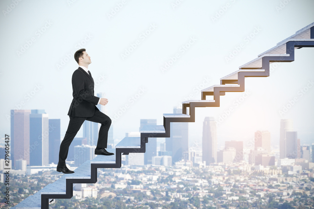 Success, growth and development concept Success, growth and development concept