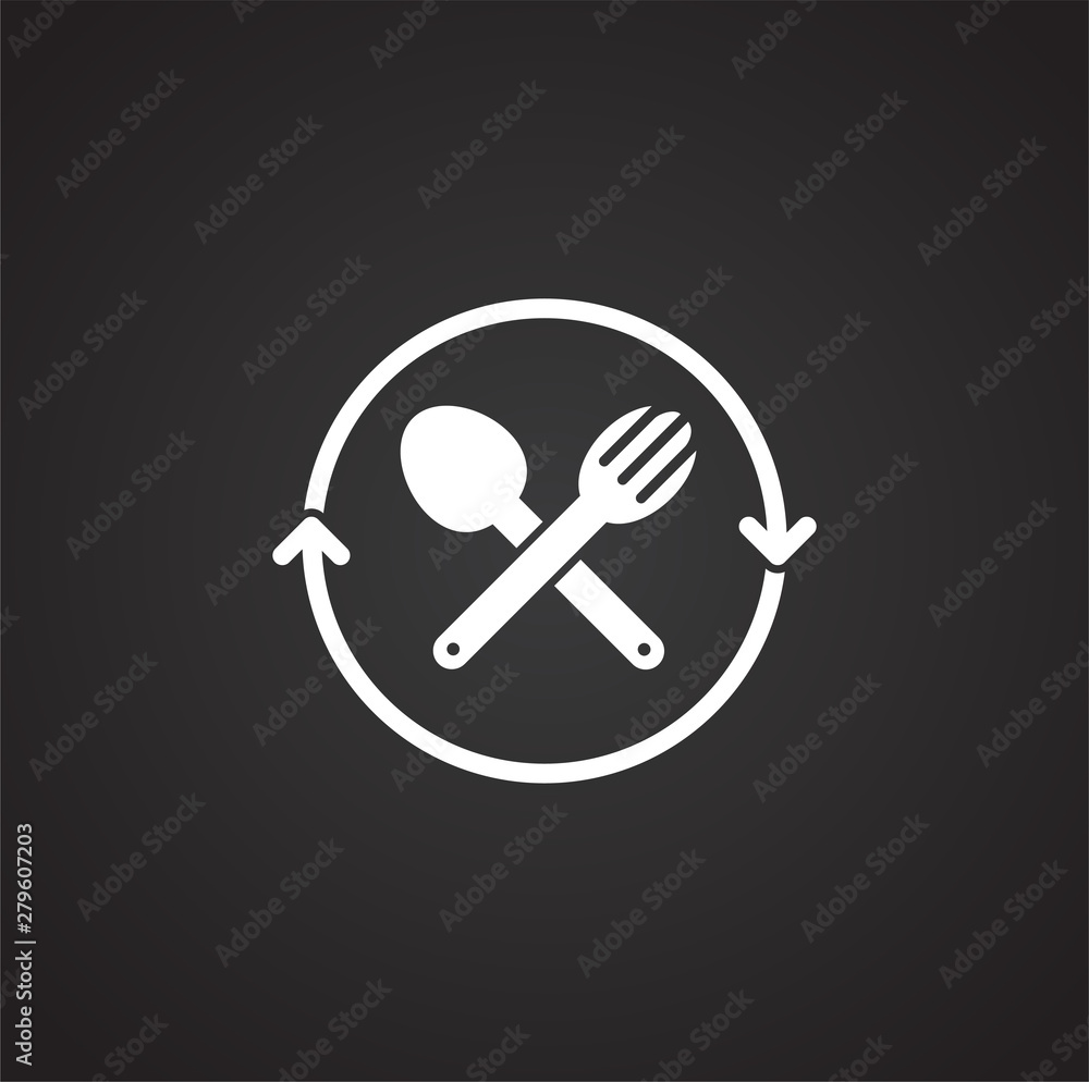 Plastic related icon on background for graphic and web design. Simple illustration. Internet concept symbol for website button or mobile app.