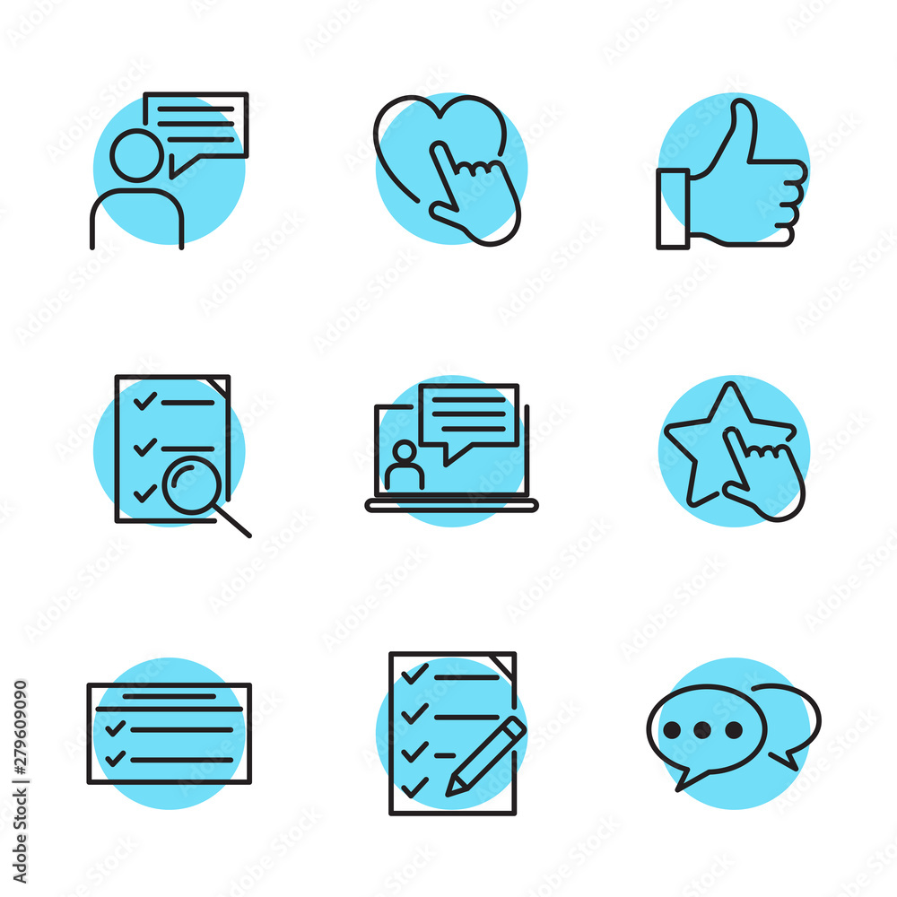 Icons Set of Survey Related Vector Simple Line. Management line icons. Startup strategy and Employees linear icons. The illustrations are a vector, Startup and Teamwork symbols. Icons Set of Survey Related Vector Simple Line. Management line icons. Startup strategy and Employees linear icons. The illustrations are a vector, Startup and Teamwork symbols.